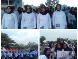 Fun walk 1000 Bidan Lounching Senam Sehat BBM dihadiri ibu Nurul Azizah dan Ibu Cantika Wahono