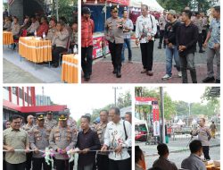 Meriah! Polres Nganjuk Buka Bazar UMKM dan Festival Musik Pelajar di GOR Bung Karno