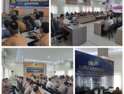 Polres nganjuk gelar Rakor Eksternal, Pengamanan Jalur lintas Anggota IKSPI Menuju Madiun.