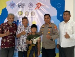 HUT Bhayangkara ke-79, Polsek Gunung Anyar Gandeng MBF Gelar Bakti Sosial Khitanan Massal, Cek kesehatan dan pengobatan  gratis