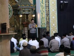Kapolres Nganjuk Ajak Jamaah Subuh Jaga Toleransi dan Kamtibmas