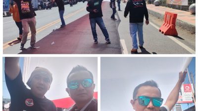 Ratusan sopir truk, aksi damai turun ke jalan di Ketapang Banyuwangi.