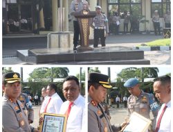 Kapolres Nganjuk Apresiasi 30 Personel Berprestasi Ungkap Sejumlah Kasus Menonjol pada Apel Jam Pimpinan