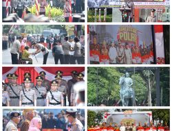 Kapolres Gresik Hadiri Upacara Hari Juang, Kapolri Pimpin Upacara di Surabaya dan Resmikan Patung M Jasin