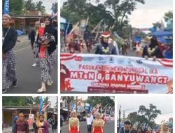 Pawai Budaya SMP dan SMA Genteng Banyuwangi HUT RI Ke-80