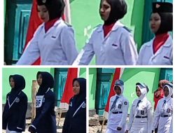 Gerak Jalan HUT RI Ke 80, tingkat SD sederajat, SMP & SMA Tambakrejo Bojonegoro.