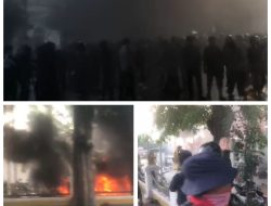 Lebih dari 21 Sepeda Motor Terbakar dalam Aksi di Gedung Negara Grahadi