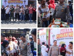 Kapolres Nganjuk dan Forkopimda Ikuti Zoom Meeting Gerakan Pangan Murah di Kecamatan