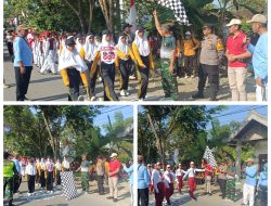 Gerak Jalan Tingkat SD/MI dan SMP/SLTP di Kecamatan Kalitidu Meriah.