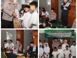 Polres Nganjuk Peringati Maulid Nabi, Santuni Yatim Piatu dan Warga Kurang Mampu