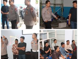 Kapolres Nganjuk Tinjau Pembangunan Dapur SPPG dan Sampaikan Imbauan Kamtibmas di Pace