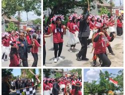 Gerak jalan kreasi HUT RI Ke 80 Desa Pelem purwosari Berlangsung meriah