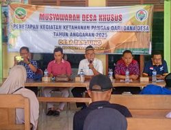 Pemdes tanjung gelar Musdessus, APBDesa Perubahan tahun anggaran 2025 & Musrenbangdes