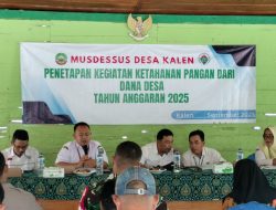Pemdes Kalen gelar Musdessus, APBDesa Perubahan tahun anggaran 2025 & Musrenbangdes.