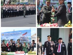 Kapolres Nganjuk Hadiri Upacara HUT TNI ke-80, Wujudkan Sinergi Forkopimda Lewat Kejutan Spesial