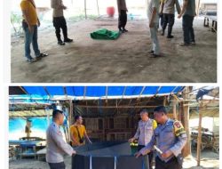 Polsek Bagor Bersama Resmob Polres Nganjuk Tindak Lanjuti Aduan Warga Soal Dugaan Perjudian Sabung Ayam