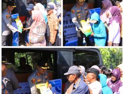 Polres Ngawi Berbagi Warga Desa Pacing : Terimakasih Pak Polisi