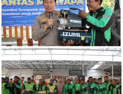Kapolres Bojonegoro Beri Bantuan, Ajak Ojol Jaga Kamtibmas