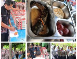 SMPN I Ngraho Kecamatan Ngraho, Kabupaten Bojonegoro, Laksanakan Program MBG, Siswa Antusias Nikmati Makan Gratis dari Presiden Prabowo.