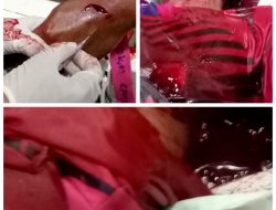 Seorang Pria Dibacok Hingga Bersimbah Darah