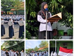 Upacara Bendera di MTSN 03 Surabaya Berlangsung Khidmat Siswa Kelas IX Diharapkan Berikan Kesan Yang Terbaik