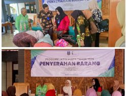 Camat Ngraho saksikan penyaluran barang Program Jatim Puspa di Desa Nganti.