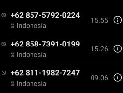 Waspadalah saat nomor tak dikenal menghubungi Anda, karena bisa jadi komplotan penipuan online.