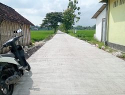 BKK Dusun Banter Desa Geneng Rampung, Jalan Cor Beton Sepanjang 876 Meter Lebar 4 Meter Disambut Antusias Warga.