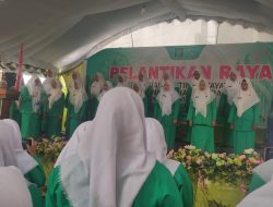 Pelantikan Raya Pimpinan Ranting Fatayat NU Se-Anak Cabang Ngraho Digelar di Mojorejo.